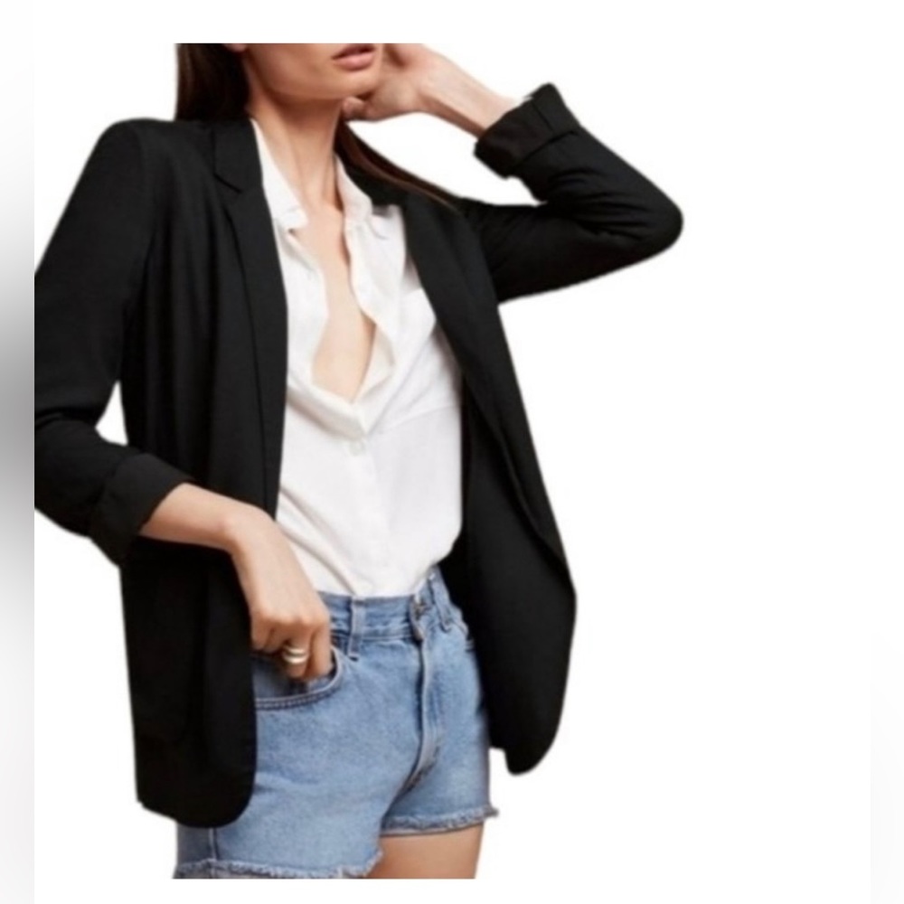 Talula black relaxed blazer